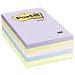 Post-it® Notes, Original Pad, 4 Inches x 6 Inches, Lined, Assorted Pastel Colors, Five Pads per Pack