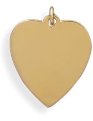 1420 Gold Filled Engravable Heart Pendant