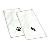 Hand Towel with German Shepherd Black