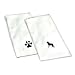 Hand Towel with German Shepherd Black