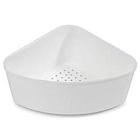 Buy Corner Sink Strainer (White) (3 1 4H x 9 1 2W x 7 1 2D) by Better Houseware