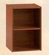 NEW 2 LEVEL WOODEN CABINET / BOOKCASE IN CHERRY FINISH