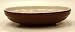 Wide Rim Oval Cat Dish in Brown