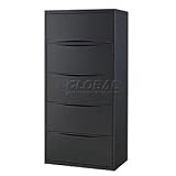 30 Premium Lateral File Cabinet 5 Drawer Charcoal