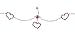 SWAROVSKI Passion Pink Gem HOLLOW HEART Belly Chain
