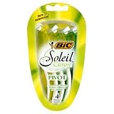 Bic Soleil Citron Pivot Disposable Shavers for Sensitive Skin  4/Pack, 6 ea