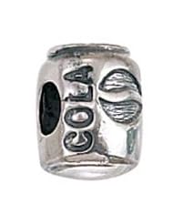 Genuine Zable (TM) Product. 925 Sterling Silver Cola Can Charm. 100% Satisfaction Guaranteed.