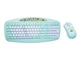 A4Tech KBS-6135BP ergonomische Tastatur-/Maus-Set f&uuml;r Kinder mint
