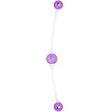 Purple Anodized Titanium Bioplast Industrial Barbell