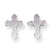 Sterling Silver CrossMini Earrings