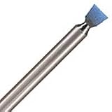 Foredom Ceramcut Blue Stone, Inverted Cone, 120 Grit, 1/8in OD, 1/8in Shank, Blue Ceramic Alum Oxide (Pack of 5)