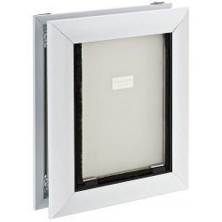 Door Mount Pet Door - Dual Flap - Small (White) (12.75