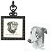 Greyhound Square Trivet, Porcelain by Rosalinde (4.5' x 8')