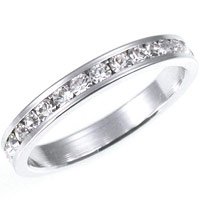 Designer Inspired Cubic Zirconia Eternity Band
