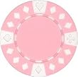 Clay Composite Diamond Suited Poker Chips 25 11.5 gram Pink Poker Chips