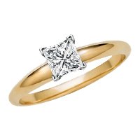 1 2 ct. Princess Cut Diamond Solitaire