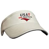 SweatVac Performance Race Visor - USAT White