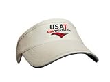 SweatVac Race Visor color:USAT White