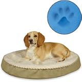 GelPedic Pet Bed (For dogs up to 40 lbs., Khaki)