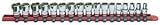 17 Piece, 1/2 Drive Metric Socket Rail - 107M, by CalVan Tools - CalVan Tools - 107M
