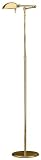 Holtkoetter Swing Arm Polished Brass Pharmacy Floor Lamp