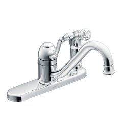 Moen Lindley CA87019 One-Handle Low Arc Kitchen Faucet - Chrome