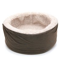 Petmate 15-Inch Round Heated Cat Bed
