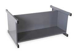 Storelogic 2CLE3 Flat File Open Base, 46 3/4x35 3/8 In, Gry