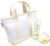 Noa by Cacharel for Women 3 Piece Set Includes: 3.3 oz Eau de Toilette Spray + 3.4 oz Perfumed Stardust Body Lotion + Fabric Tote Handbag