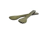 NEW SALAD SERVERS IN HEVEA WITH GREEN EXTERIOR Size 305mm