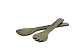 NEW SALAD SERVERS IN HEVEA WITH GREEN EXTERIOR Size 305mm