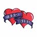 BAD GIRL Glitter Temporary Tattoo 2x2