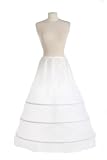 New 3 Hoop Bridal Drawstring Petticoat Crinoline Wedding Gown Slip