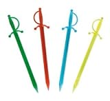 from Sports Trophy 25 x 3.5 Sword Sticks Assorted Colours Ideal For Cocktails & Buffets
