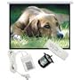 77" (16:9) Electric Motorised Projection Screen for Optoma  projector
