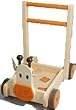 wooden trolley with bricks