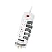 (Price/EA)Rotating Surge Protector, 2880 Joules, 10 Outlets, 6', White