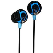  iHip DCF1030BM Vintage Batman Face Hi-Fi Noise Reducing Printed Ear Buds (Earphones) Black/Blue