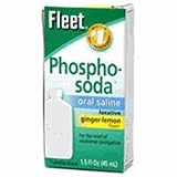 Fleet Phospho-Soda Oral Saline Laxative, Ginger Lemon Flavor - 1.5 Oz