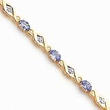 14k Tanzanite and Diamond Bracelet