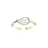 18kt Gold over Sterling Silver Small Filigree Paisely Band Toe Ring