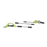 Greenworks 20102A 24-Volt 2 Amp-Hour Cordless Lithium Ion 8-Inch Pole Saw/Tree Pruner