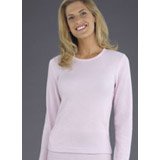 Cotton Blend Waffle Long Sleeve Crew