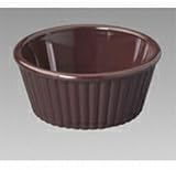 4-1/2 Oz. Brown, Fluted SAN Ramekins: Dozen, 12 per bag, 12/BAG