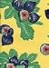 12 Yards of Figs Yellow Vinyl Mexican Oilcloth Fabric from Dakat Studio Goods (Width 47 inches)