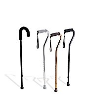 [Itm] Chrome [Acsry To]: Adjustable Aluminum Cane - Standard Handle Aluminum Cane - Chrome