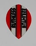 3 sets Xtra Strong Ruthless Red Pear Shape Red flights