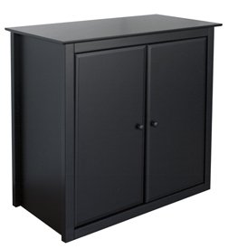 Baby: Roxanne Cupboard Hutch  for M5923,M5922, and M5927  In Ebony Finish By Da Vinci Baby Furniture