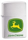 Brushed Chrome, John Deere (ZI20681) Category: Work & Play Zippo Lighters
