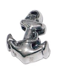 Sterling Silver Nautical Anchor Zable Bead Charm BZ1481